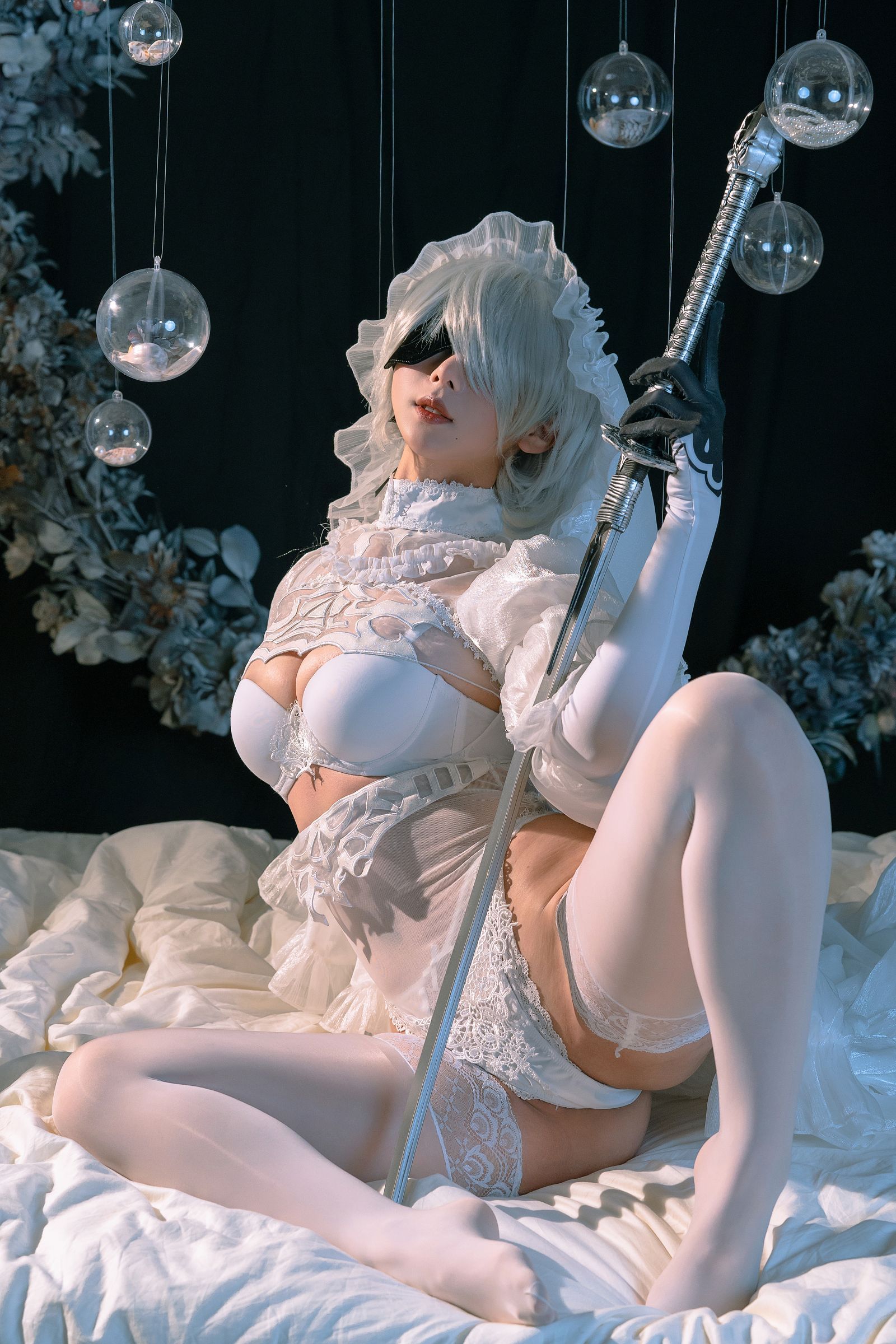 [云溪溪] NO.116 奶桃桃 2B YoRHa No.2 Type B-黑丝袜写真