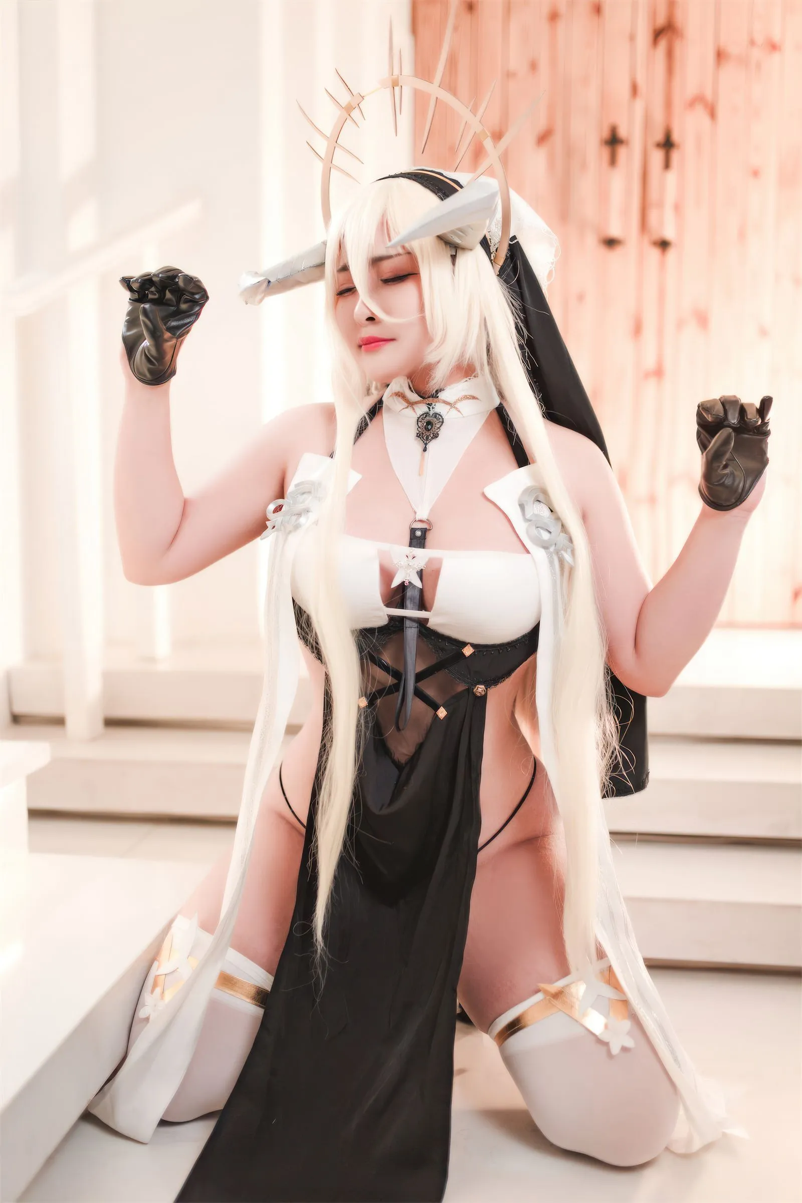 图片[1]-[洛璃 LoLiSAMA] NO.051 碧蓝航线 怨仇-黑丝袜写真