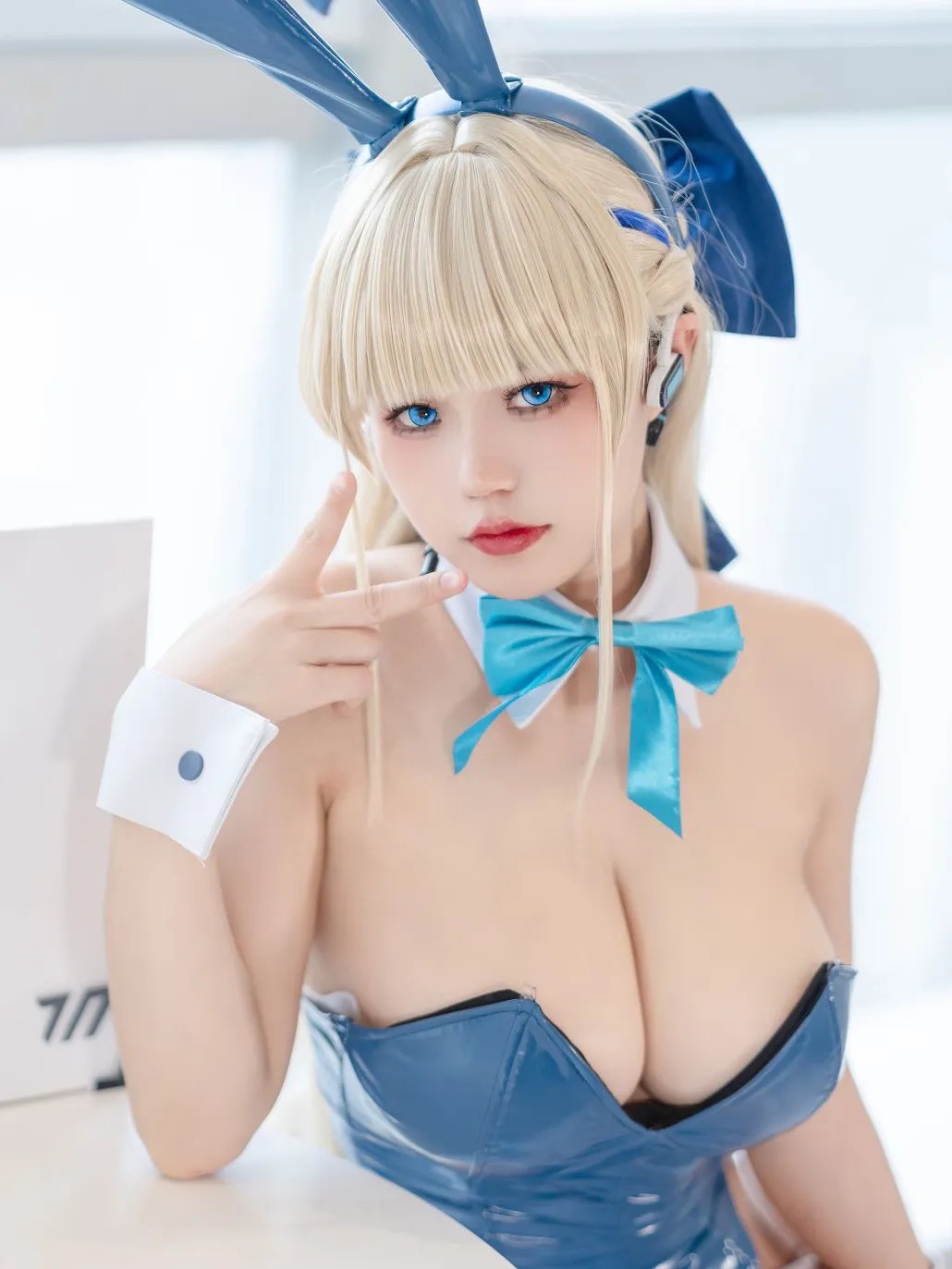 图片[1]-飞鸟马时兔女郎-黑丝袜写真