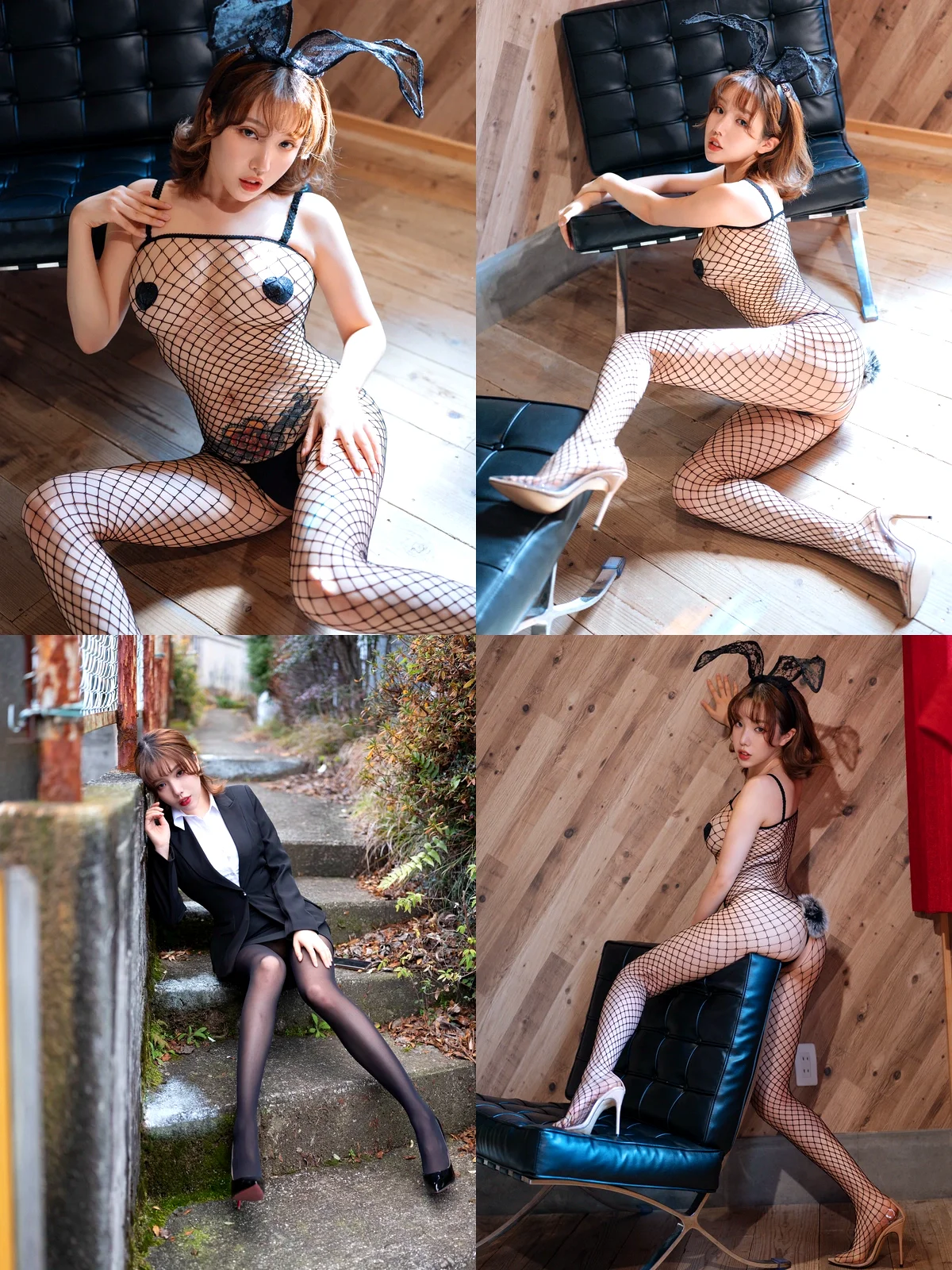 [HuaYang花漾] – NO.0113 – 黄楽然-黑丝袜写真