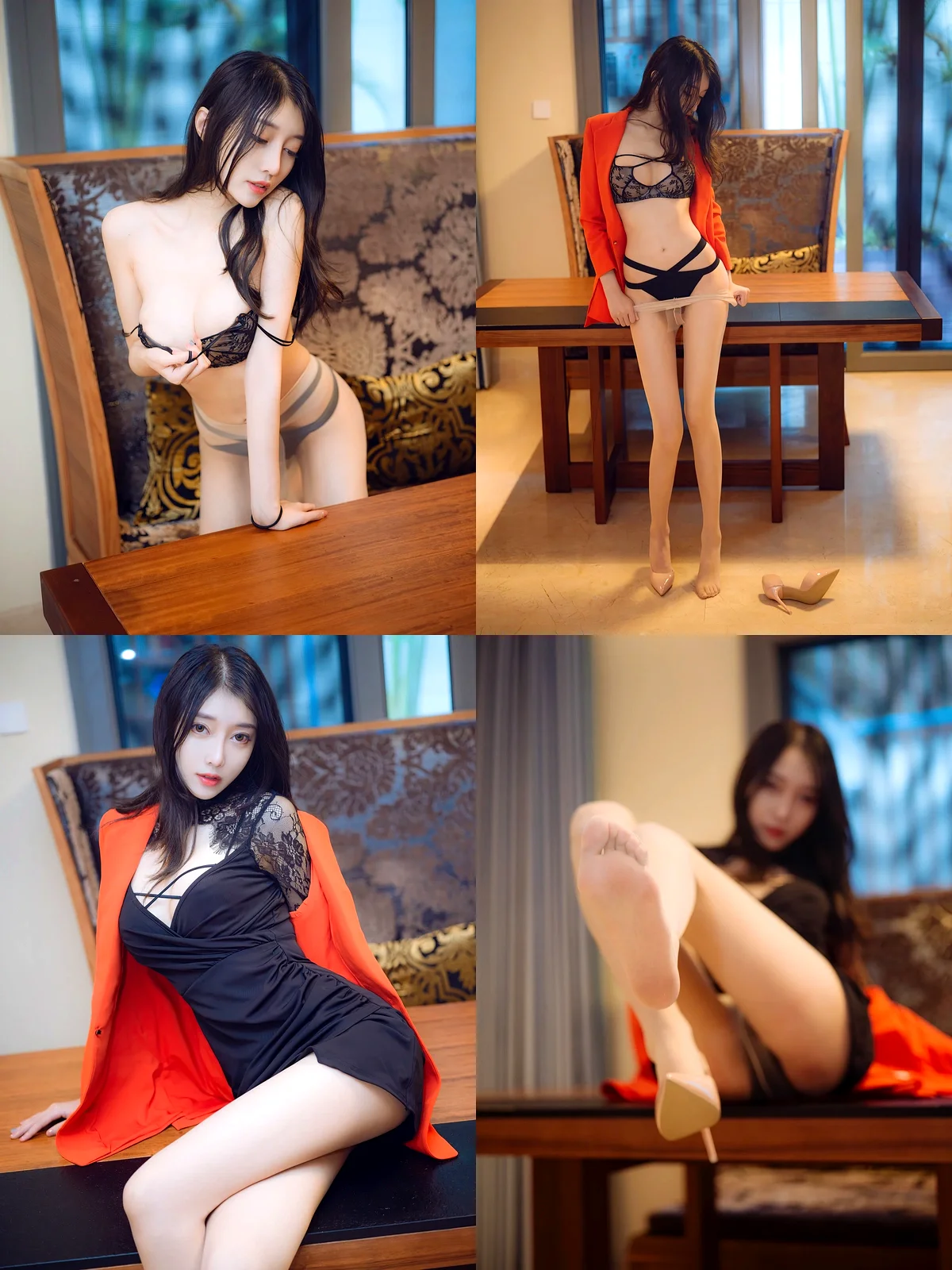[HuaYang花漾show] - NO.0406 - 玥儿玥er - 黑丝袜写真-黑丝袜写真