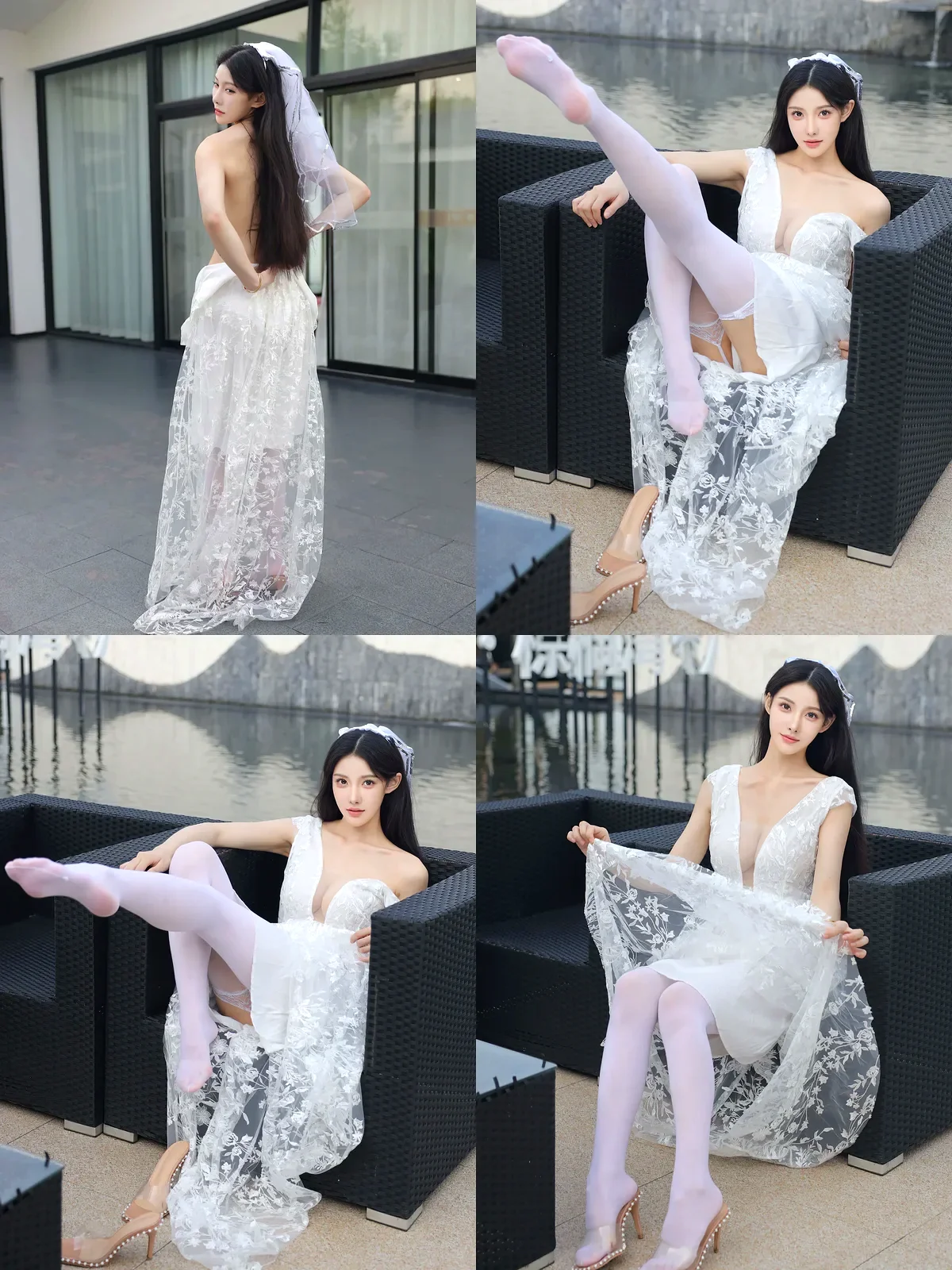 [Xiuren秀人网] – NO.10661 – 梨霜儿-黑丝袜写真
