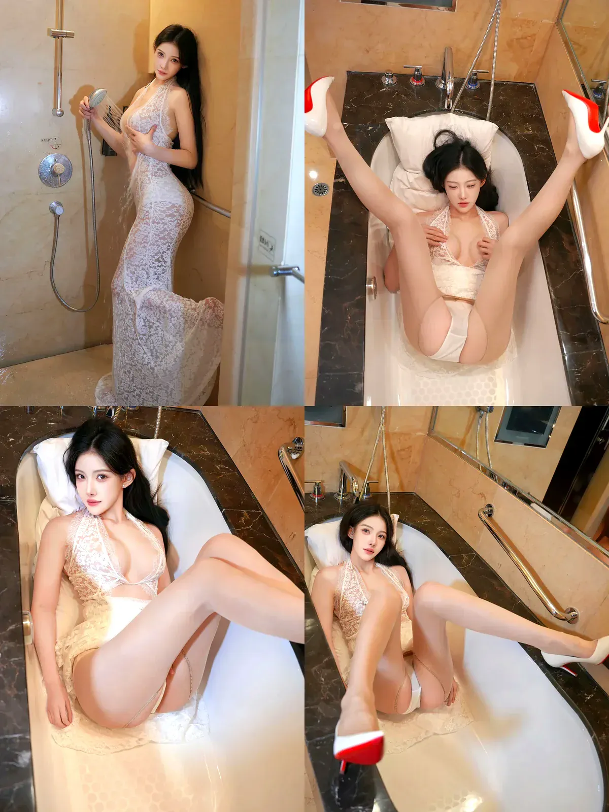 [Xiuren秀人网] – NO.10915 – 梨霜儿-黑丝袜写真
