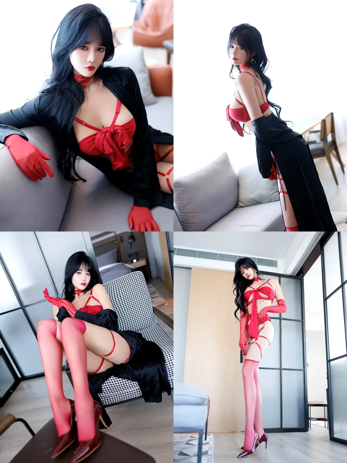 [Xiuren秀人网] – NO.9671 – 娜比-黑丝袜写真