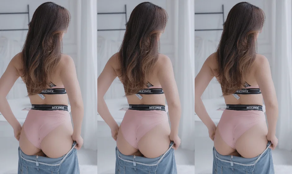 饱满模特丝袜内衣秀写真 [360V]-黑丝袜写真