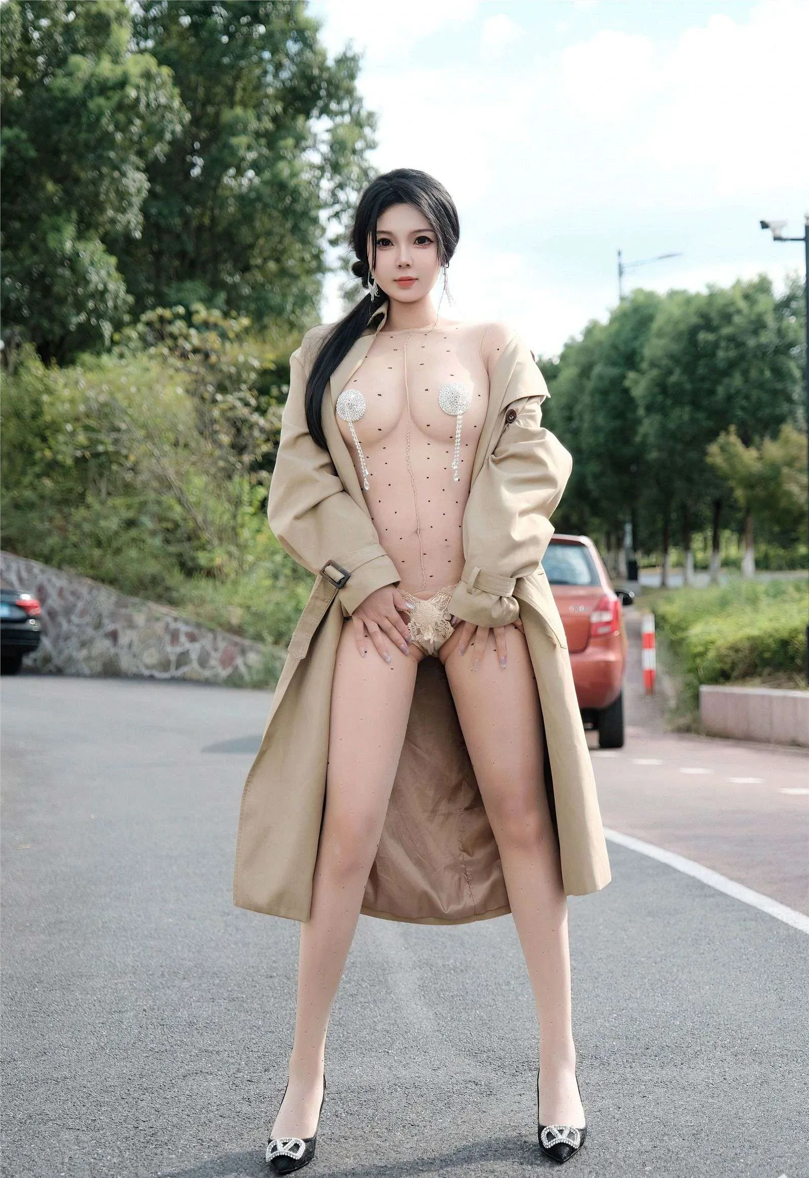 秀人网御姐麦田(NO.9261) 内衣美胸合集 [51P]-黑丝袜写真